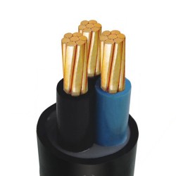 Cáp điện lực hạ thế ruột đồng 3 lõi cvv 3x2.5 màu đen, cách điện pvc, vỏ pvc, giá tính theo met