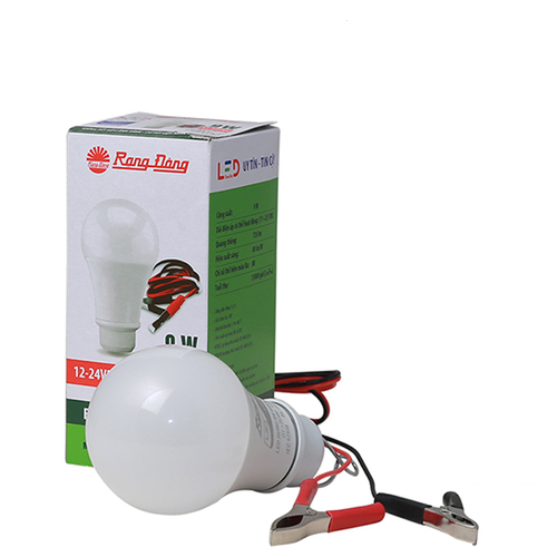 Bóng đèn led buld dùng ắc quy 7W kẹp RangDong  LED A60N1 12-24VDC KẸP (ÁNH SÁNG VÀNG)