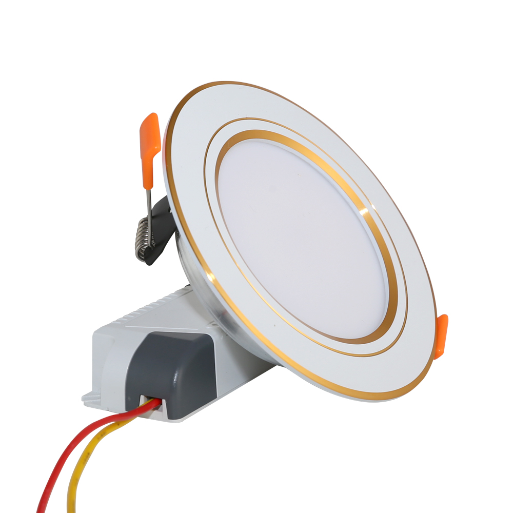 Đèn led âm trần downlight  khoét trần 110 RangDong D AT10L 90/7W (VIỀN VÀNG 3000K)