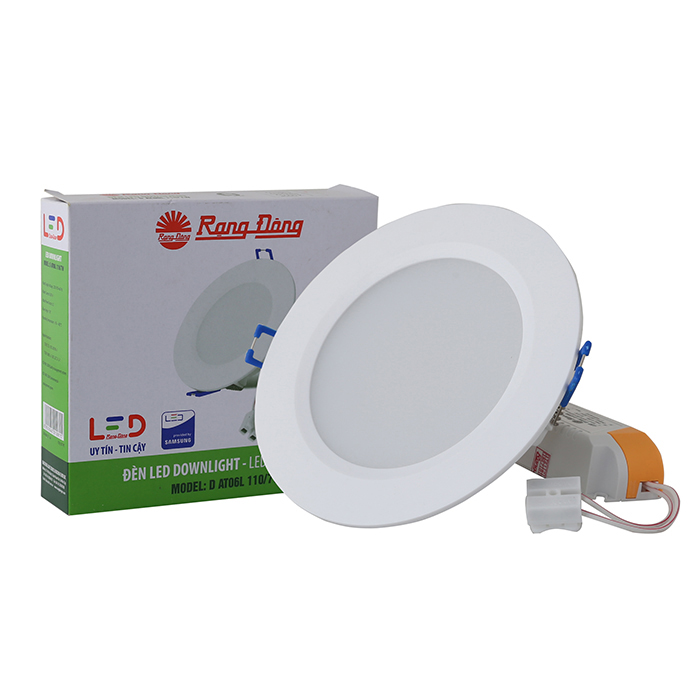 Đèn led âm trần downlight khoét trần 110 RangDong D AT06L 110/7W (3000K)