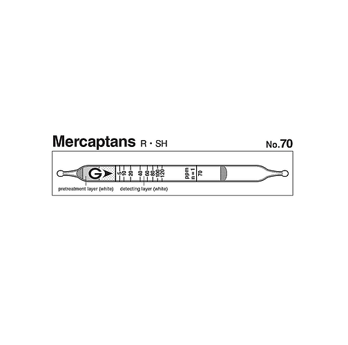 Ống phát hiện nhanh Mercaptans R-SH Gastec No.70, dải đo 0.5-120 ppm