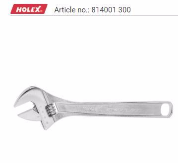Mỏ lết Holex 814001 300,  độ mở của hàm 34mm, chiều dài 300mm