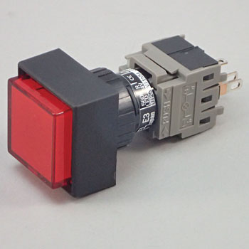 Nút nhấn có đèn led FujiElectric 	AH165-SLR11E3, màu đỏ 16mm