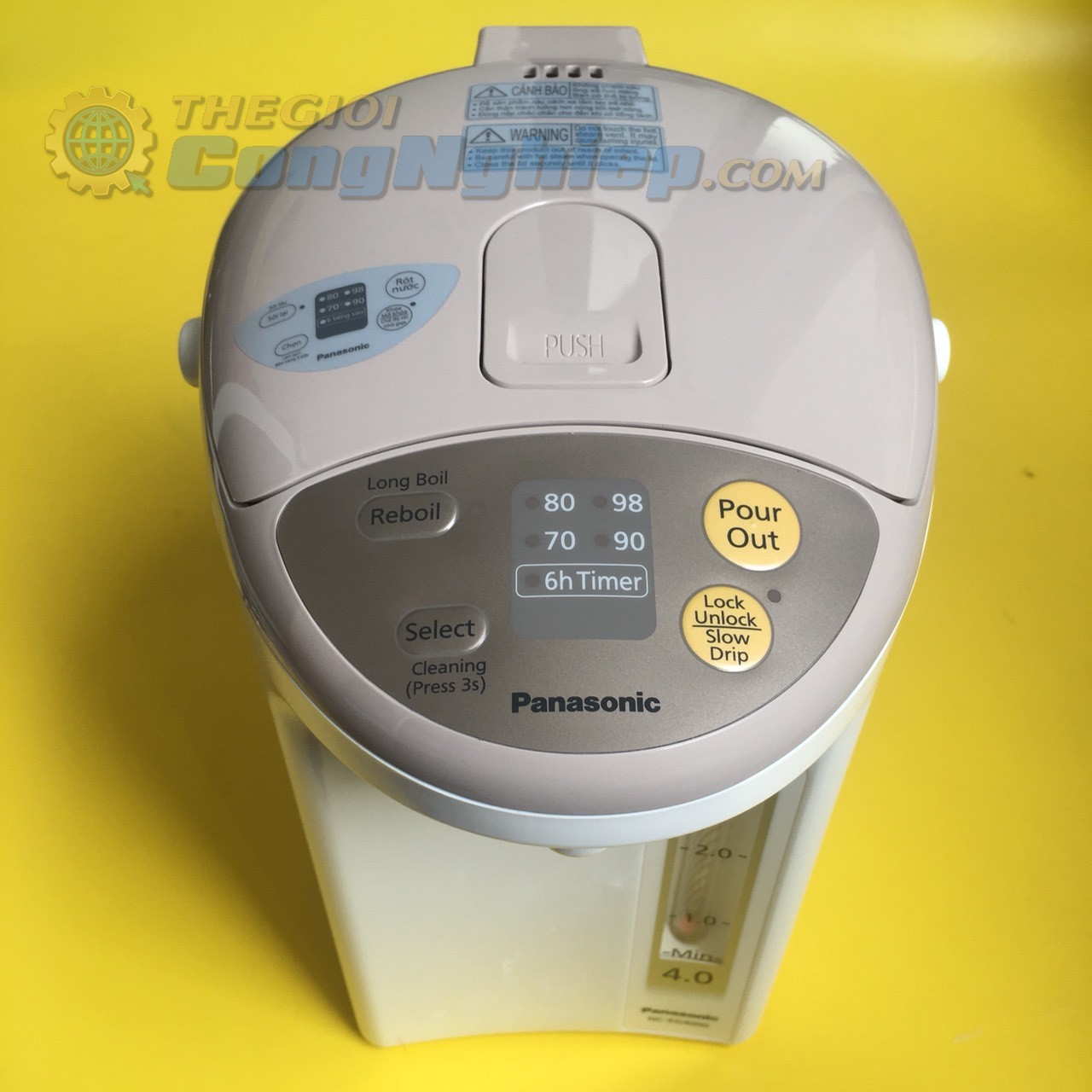 Bình thủy điện 700W Panasonic NC-EG4000CSY, dung tích 4 lit
