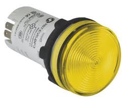 Đèn báo pha màu vàng 230VAC phi 22 Schneider electric XB7EV05MP