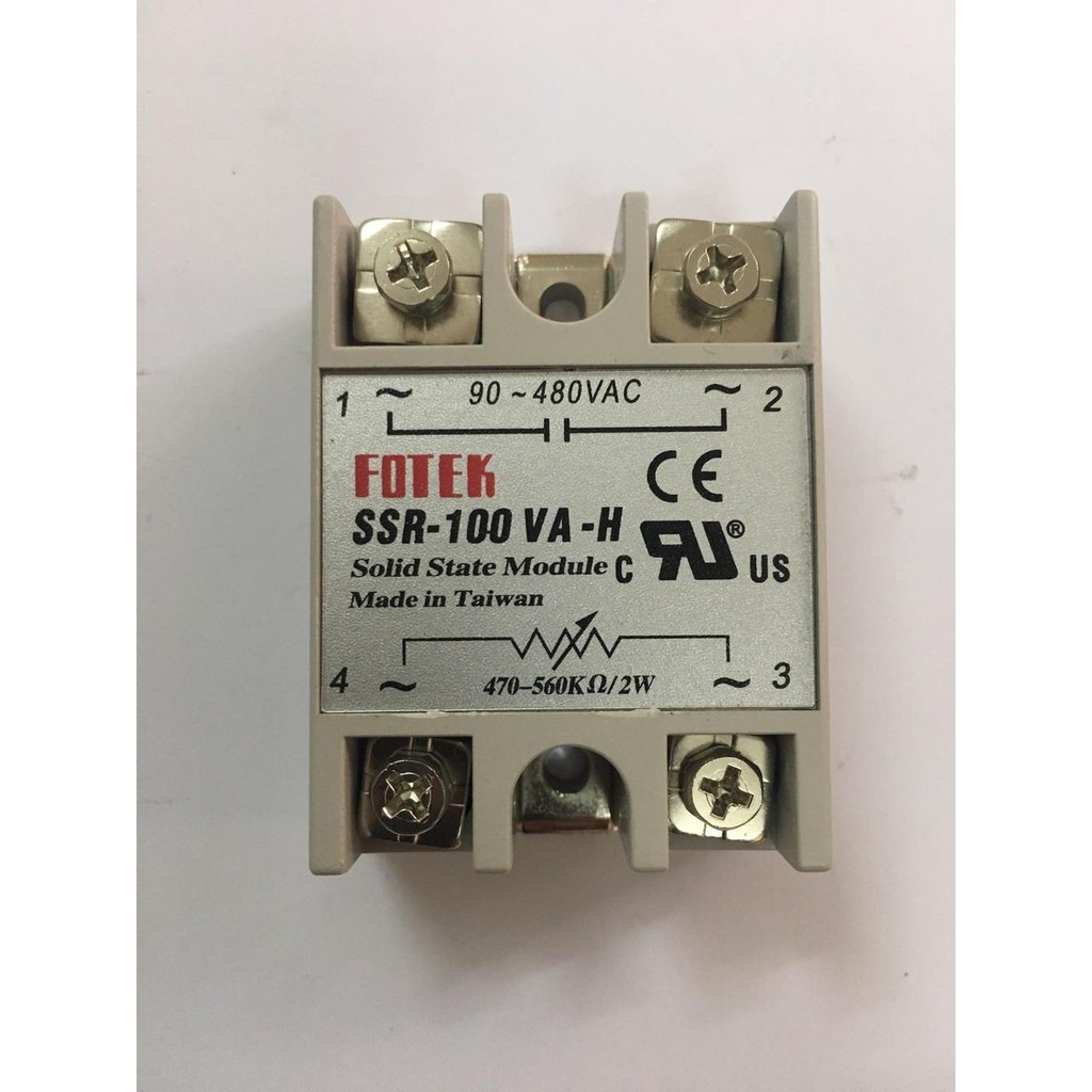 Rơ le bán dẫn FOTEK SSR 100VA-H, 90-480VAC - 100A 
