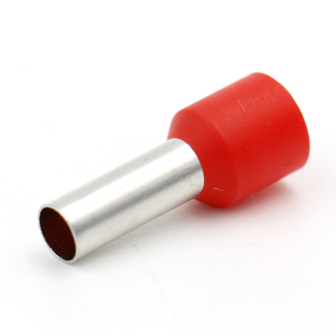 Đầu cos pin rỗng bọc nhựa OEM E1012, tiết diện dây 10mm², chiều dài pin 12 mm 
