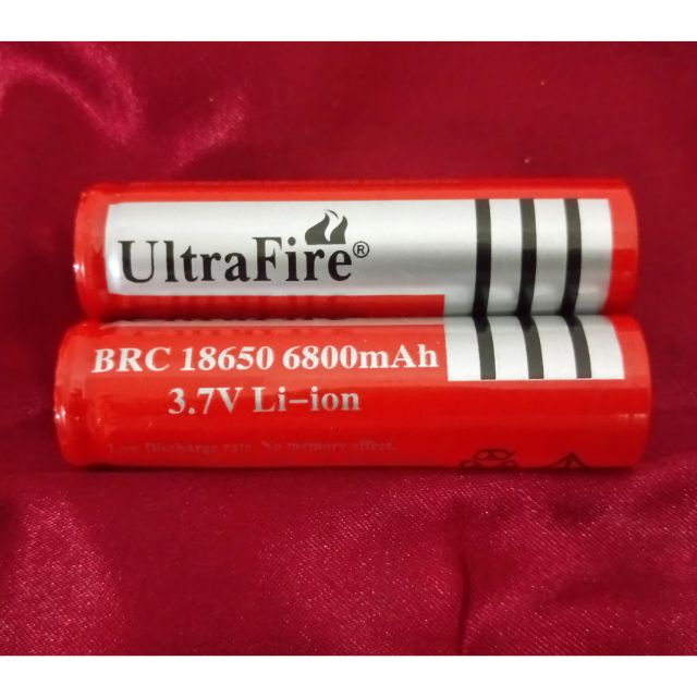 Pin sạc 3.7v Li-ion Ultrafire BRC18650,  6800mAH