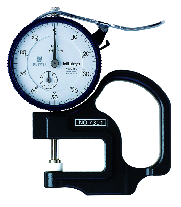 Đồng hồ đo độ dày hiển thị cơ Mitutoyo 7301, 0-10mm/ 0.01mm 