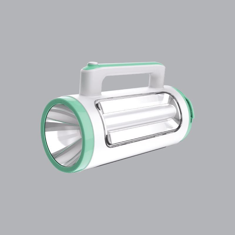 Đèn pin đa năng thân nhựa, sạc USB ánh sáng trắng, đèn mặt trước 3W, 3 đèn ở thân 6W, kích thước 150mmx235mm MPE DPM1