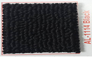 Thảm trải sàn màu đen có dán biên PVC cao su 90x120cm