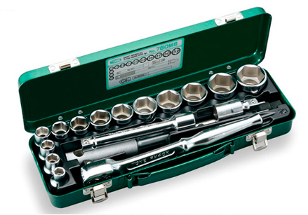Bộ đầu khẩu (đầu tuýp) Tone 760MS, 1/2 inch 6 cạnh 10, 12, 13, 14, 17, 19, 21, 22, 24, 26, 27, 30, 32mm