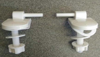 Chân ốc chốt Oem nhựa ABS, dùng cho nắp bàn cầu, chiều dài 10cm
