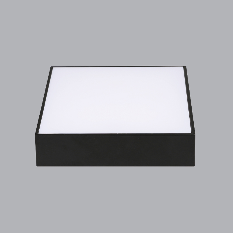 Đèn Led Downlight vuông nổi tràn viền đen 24W, kích thước 175 x 175 x 40mm, ánh sáng trắng MPE SSDLB-24T