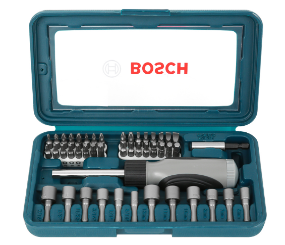 Bộ vặn vít Pick & Click 44 món Bosch 2608522421, chất liệu thép tay cầm nhựa