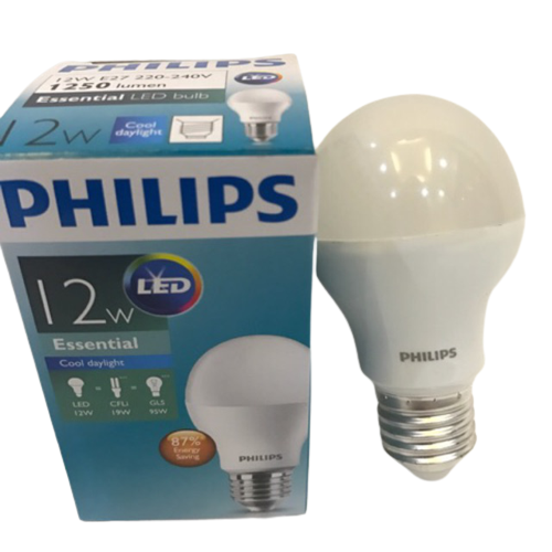 Bóng Đèn Led Bulb 12W Philips E27-12W A60, ánh sáng vàng