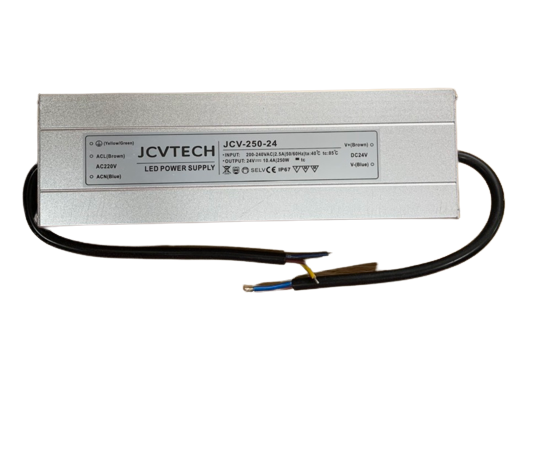 Nguồn cho led dây 250W, Input 220VAC, Output 24VDC, JCVTECH JCV-250-24