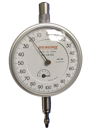 Đồng hồ so chân thẳng peacock 5B-HG, dải đo 1mm, độ phân giải 0.001mm.
