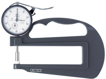 Đồng hồ đo độ dày loại hiển thị mitutoyo 7321A, 0-10mm/0.01mm, 120mm throat
