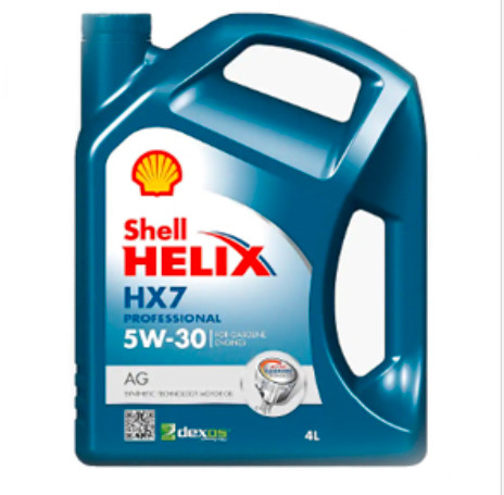 Dầu nhớt động cơ Shell Helix HX7 5W-30 4 lít, dùng cho máy xăng