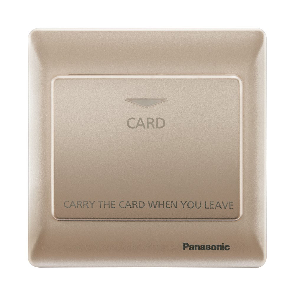 Bộ công tắc thẻ Panasonic WEC5781MYZ-VN  220VAC, 16A, màu vàng ánh kim