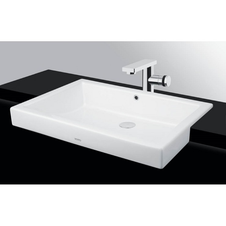 Chậu rửa lavabo bán âm bàn Toto LW646CJW/F