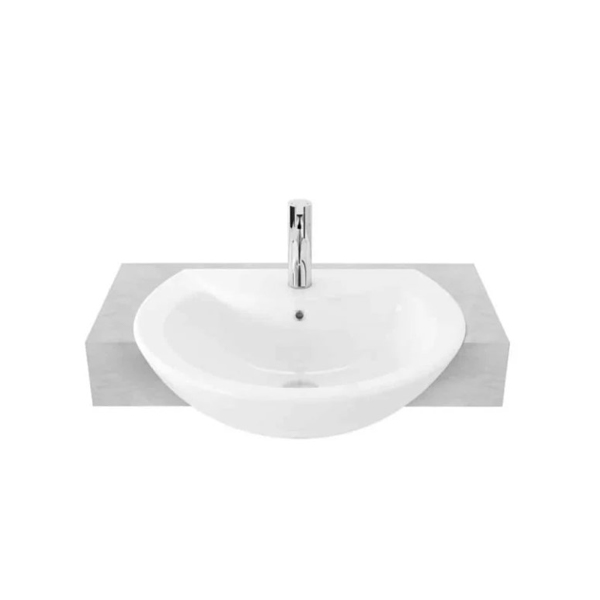 Chậu rửa lavabo bán âm bàn Toto LW824CJW/F