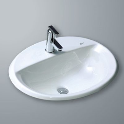 Chậu rửa lavabo dương bàn INAX AL-2395V( EC/FC), kích thước 454x575x206 mm