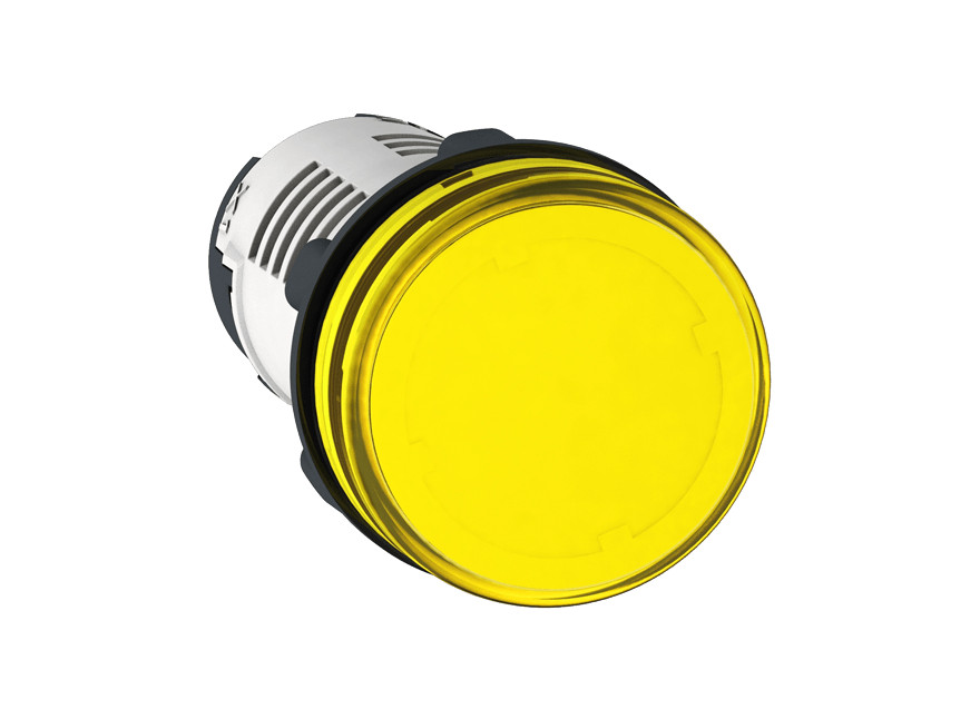 Đèn báo ø22 Schneider XA2EVFD8LC, 110V DC màu vàng