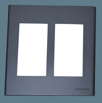 Mặt dùng cho 6 thiết bị Panasonic WEV68060MB, dòng Wide, màu đen ánh kim