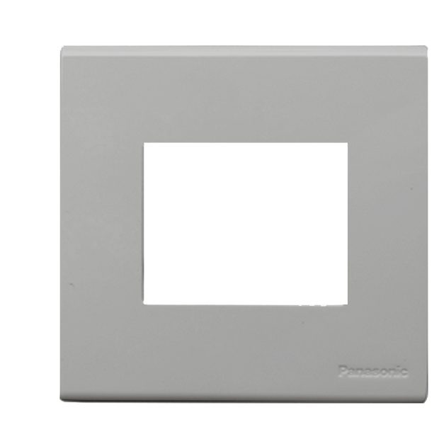 Mặt vuông dành cho 3 thiết bị Panasonic WEB7813MH , dòng Wide, màu xám ánh kim