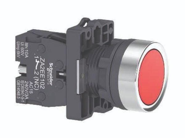 Nút nhấn có đèn báo Ø22 Schneider XA2EW34B1 , 24V AC/DC, 1NO, màu đỏ