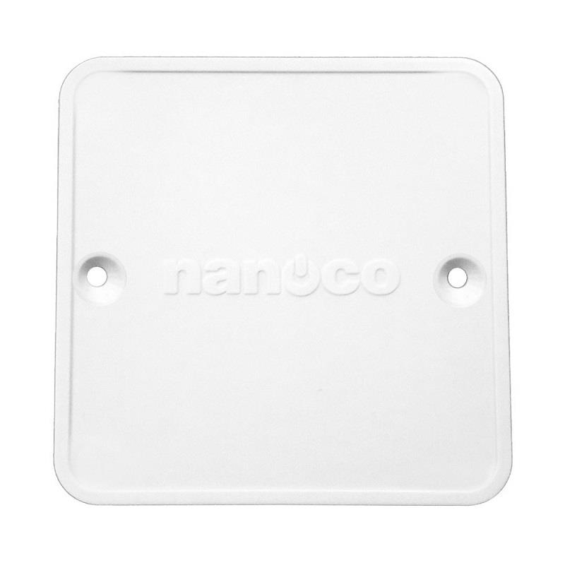 Nắp hộp âm đơn Nanoco NA105-N, dùng cho mặt vuông chuẩn BS