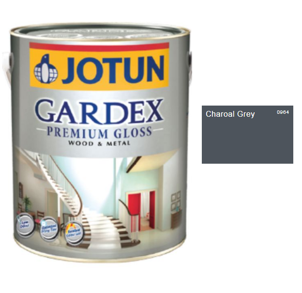 Sơn dầu Joton Gardex bóng mờ Charcoal Grey 0964, 2.5 lít/thùng