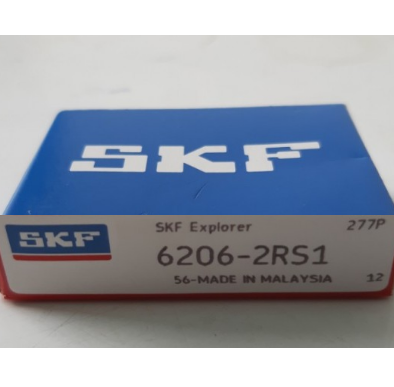 Vòng bi (bạc đạn) Skf 6206-2RS1, nắp nhựa