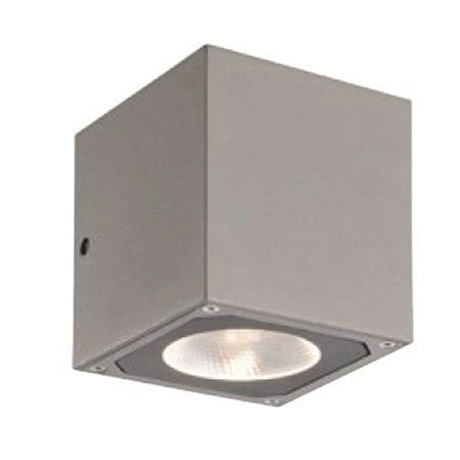 Đèn Gắn Tường Trang Trí Ngoài Trời LED Nanoco NBL2541- 6, hình trụ vuông, màu xám nhạt, ánh sáng trắng