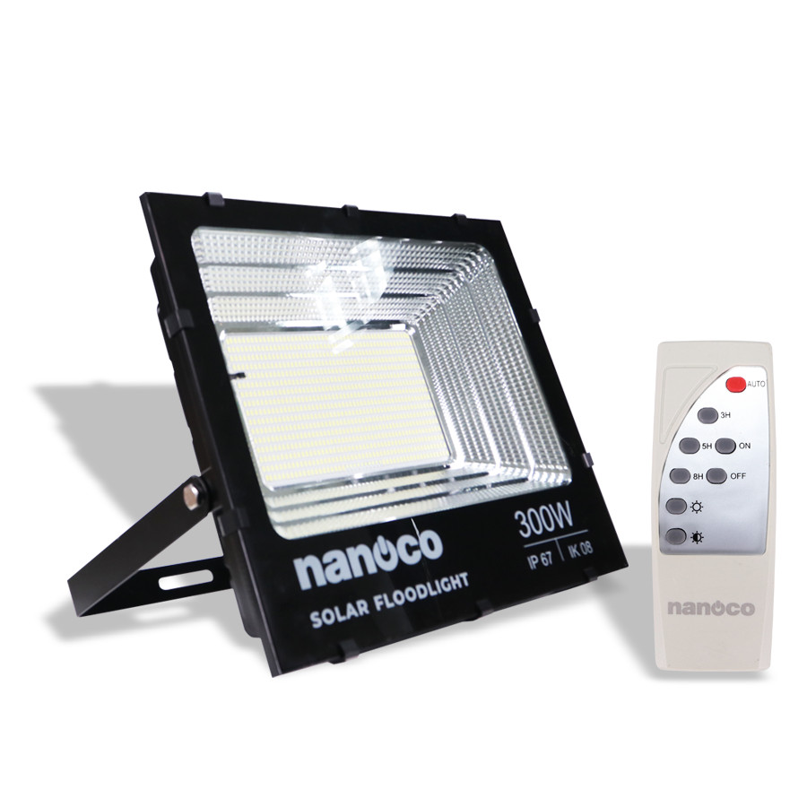 Đèn Pha LED Solar Nanoco NLFS200635L, IP67, ánh sáng trắng, có Remote