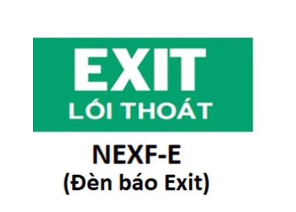 Hình chỉ hướng đèn báo Exit Nanoco NEXF-E