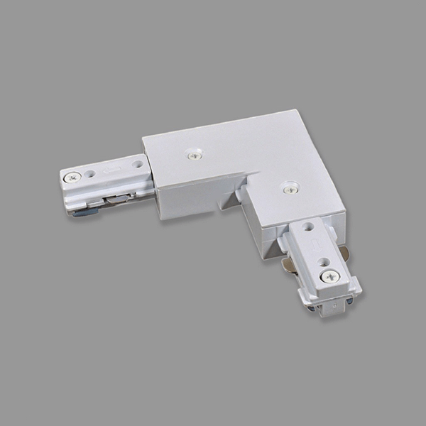 Khớp nối chữ L thanh ray dùng cho đèn LED Track Light Nanoco NTR-LCW, màu trắng