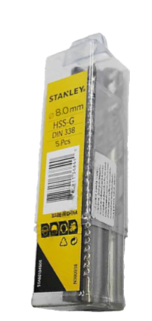 Hộp mũi khoan sắt 8.0mm Stanley STA50104B05 (hộp 5 mũi)