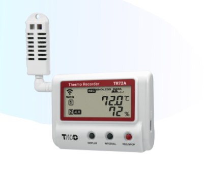 Nhiệt ẩm kế tự ghi Tandd TR-72A, dải đo 0 ~ 55°C / 10 ~ 95%RH