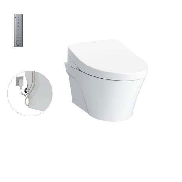 Bàn cầu treo tường AVANTE Toto CW822RA/TCF4911Z, kèm nắp rửa điện tử WASHLET