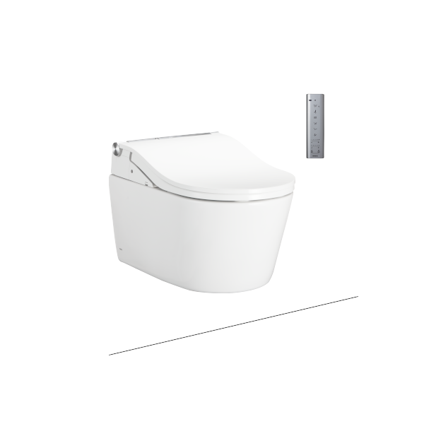 Bàn cầu treo tường Toto CW542HME5UNW1/TCF802C2Z/WH172AAT, kèm nắp rửa điện tử WASHLET seri RW (Có tính năng xả tự động)