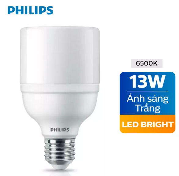 Đèn Bulb LED Bright 13W E27 1CT/12 APR ánh sáng trắng 6500K