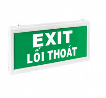  Đèn exit thoát hiểm 1 mặt Kentom KT-110 (35.2 x 14.5 x 3cm)