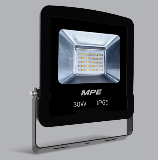 Đèn led pha 30W MPE FLD5-30V, ánh sáng vàng, kích thước (WxHxL): 168mm x 213mm x 30mm
