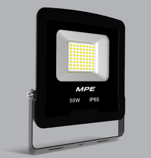 Đèn led pha 50W MPE FLD5-50T, ánh sáng trắng, kích thước (WxHxL): 200mm x 241mm x 36mm