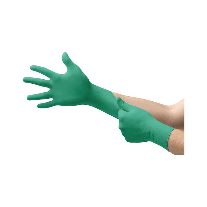 Găng tay bảo hộ nitrile dùng 1 lần chống hóa chất ansell touchntuff® 92-600 (xanh lá cây) size s