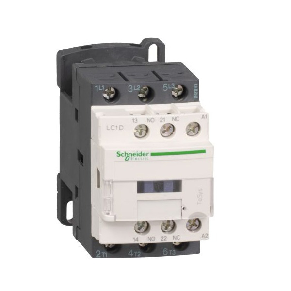 Khởi động từ Contactor 3 pha SCHNEIDER LC1D40ABD 40A 18.5kW 1NO+1NC Coil 24VDC