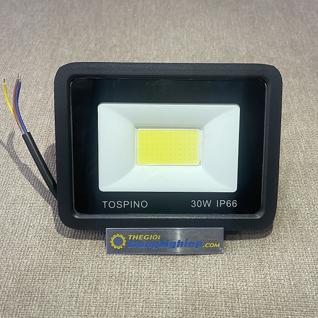 Đèn Led Pha 30W Tospino ánh sáng trắng, Tiêu chuẩn IP66, Chip COB